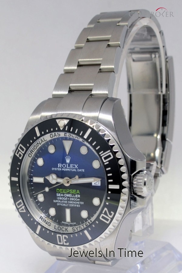 Rolex Deepsea BlackBlue Ceramic Steel Mens Watch BoxPape 116660 392381