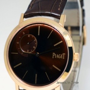 Piaget Altiplano 18k Rose Gold Mens Limited Mechanical Wi GAO34113 160723