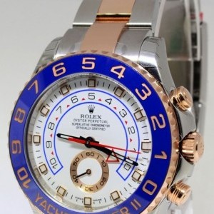 Rolex Yacht Master II 18k Everose  Steel Cerachron Watch 116681 162415