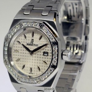 Audemars Piguet Lady Royal Oak Steel Diamond Watch BoxPapers 67621 67621ST.ZZ.1230ST.01 161431