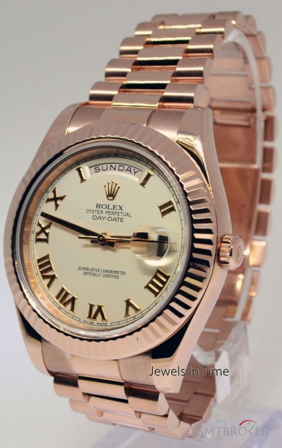Rolex Day Date II President 18K Rose Gold Automatic Mens 218235 161277