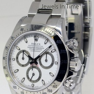 Rolex Daytona Steel Automatic Chronograph Mens Watch Box 116520 406089