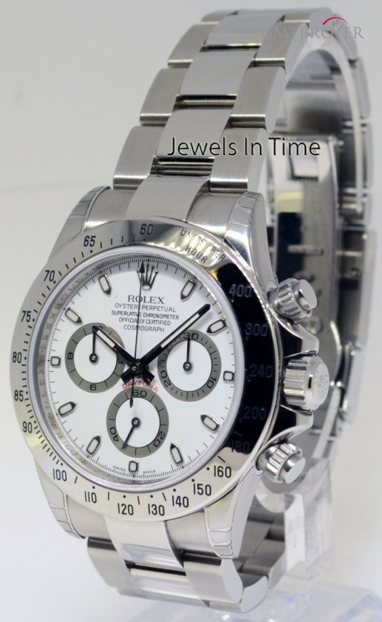 Rolex Daytona Steel Automatic Chronograph Mens Watch Box 116520 406089