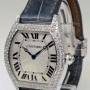 Cartier 18k White Gold  Diamond Tortue Watch Manual Wind W