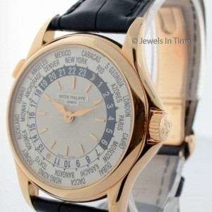Patek Philippe World Time 5110 18K Rose Gold Mens Watch Box Paper 5110R-001 157233