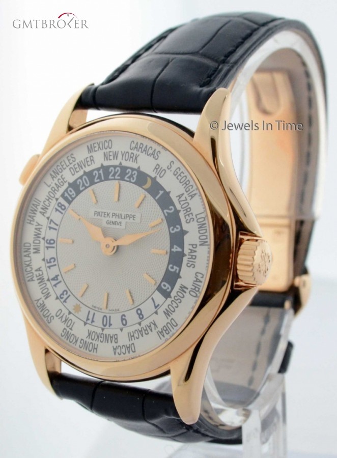Patek Philippe World Time 5110 18K Rose Gold Mens Watch Box Paper 5110R-001 157233