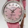 Rolex Oyster Perpetual Stainless Steel Pink MOP Diamond