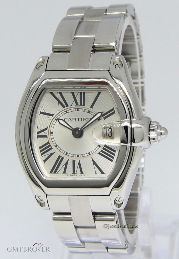 Cartier Roadster Stainless Steel Silver Dial Ladies Quartz 2675 163411