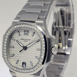 Patek Philippe Ladies Nautilus Steel  Diamonds Watch  Box NEW 701 7018/1A 358983