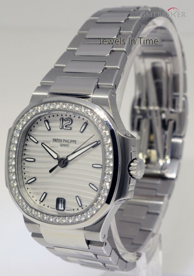 Patek Philippe Ladies Nautilus Steel  Diamonds Watch  Box NEW 701 7018/1A 358983