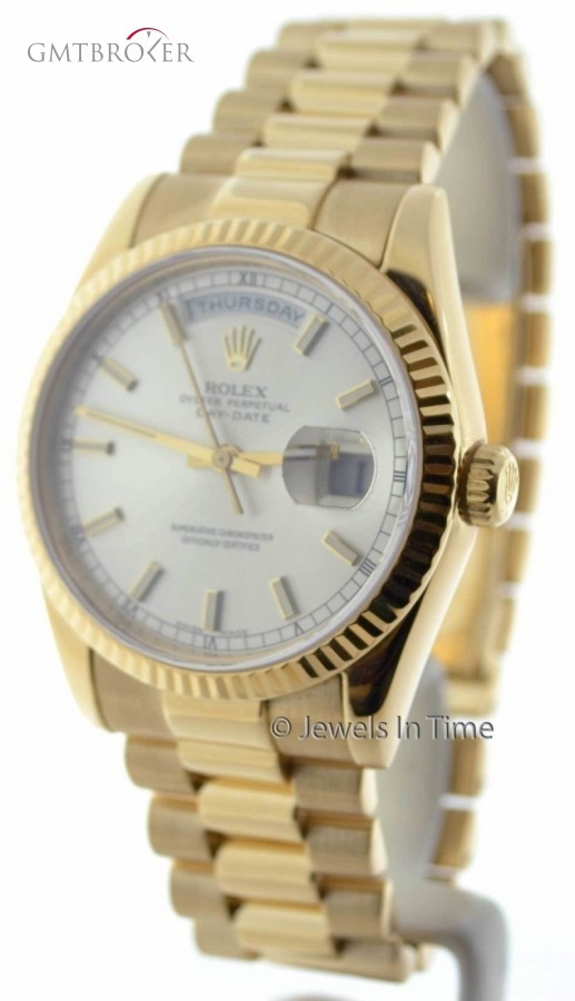 Rolex Mens Day Date 118238 D 18k Yellow Gold Watch 118238 155635