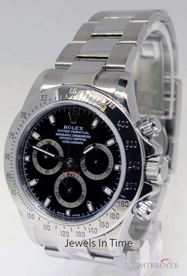 Rolex Daytona Chronograph Steel Black Dial Mens Watch  B 116520 209367