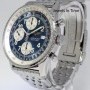 Breitling Old Navitimer Steel Automatic Chronograph Blue Dia