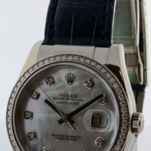 Rolex Datejust 36mm 18k White Gold Mother of Pearl  Diam 116189MD 158563