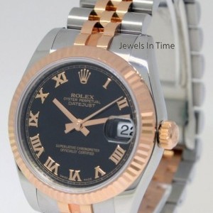 Rolex 31mm Midsize Datejust 18k Pink Gold  Steel Watch 178271 161113