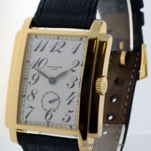 Patek Philippe 5024 Gondolo 18k Yellow Gold Mens Manual Watch Box 5024J 160113