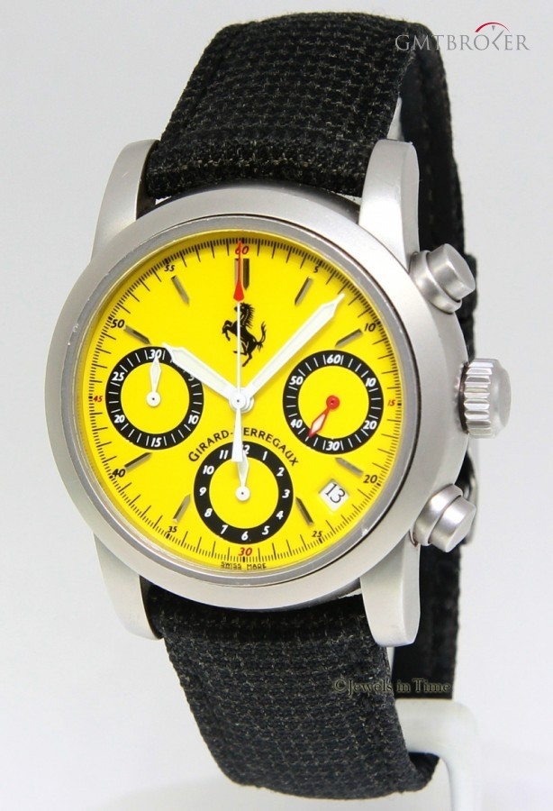 Omega Ferrari Chronograph Stainless Steell Yellow Dial W 8020 245249