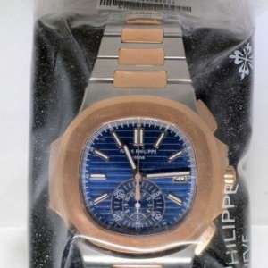 Patek Philippe Nautilus Chronograph Steel  18k Rose Gold Watch Bo 5980/1AR-001 390715