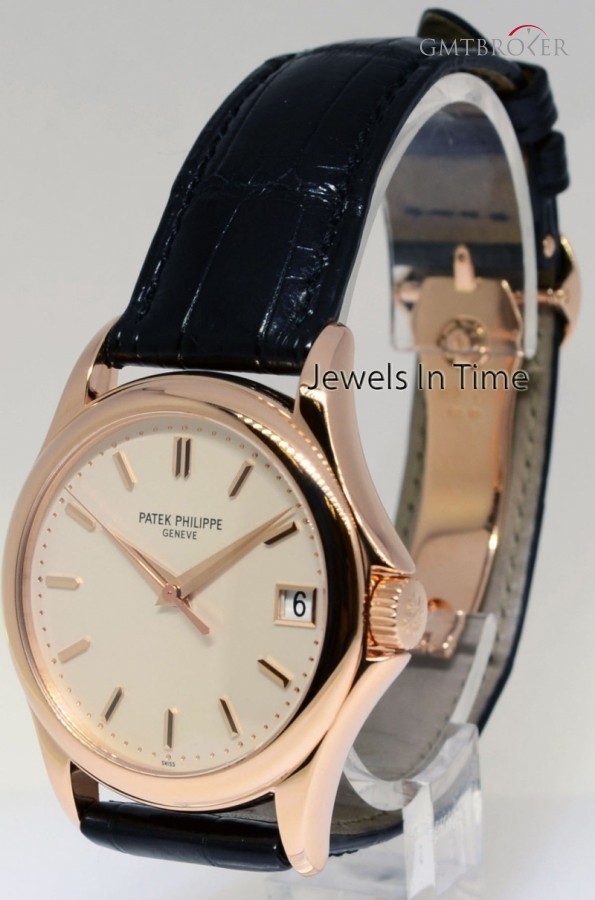 Patek Philippe Calatrava 18k Rose Gold Watch BoxPapers  Deployant 5127R 379543