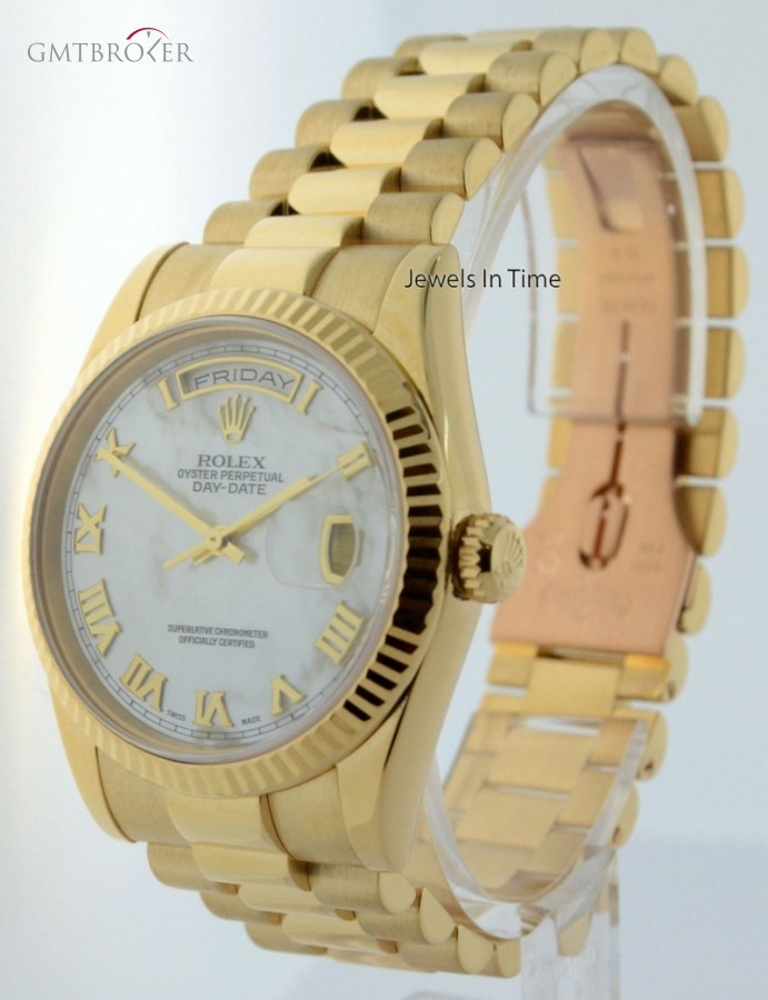 Rolex Day-Date President 18k Yellow Gold  MOP Dial BoxPa 118238 158867
