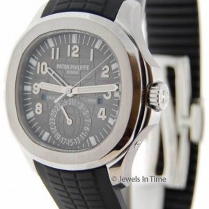 Patek Philippe 5164 Aquanaut Travel Time Steel Watch BoxPapers 51 5164A-001 420397