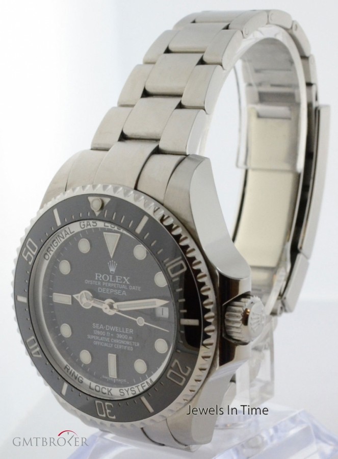 Rolex Deepsea Sea-Dweller Steel  Ceramic Mens Dive Watch 116660 162543