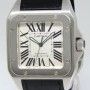 Cartier Santos 100 Stainless Steel Silver Dial Automatic M