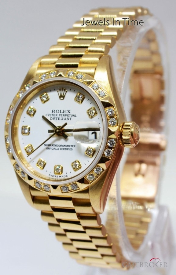 Rolex Datejust President 18k Yellow Gold  Diamond Ladies 79258 392821