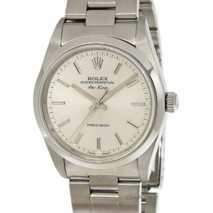 Rolex Air-King Stainless Steel Silver Dial Automatic Wat 1400 158211