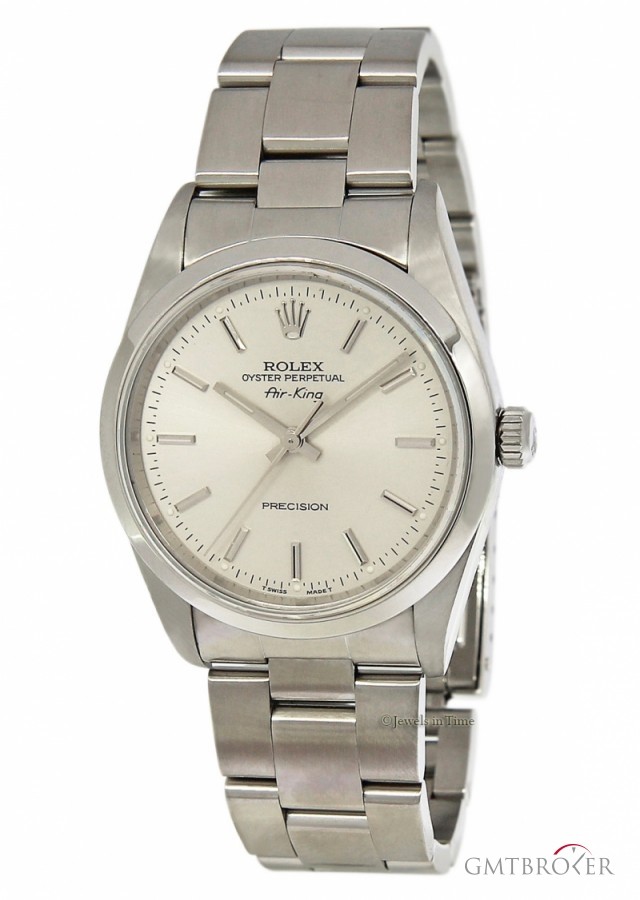 Rolex Air-King Stainless Steel Silver Dial Automatic Wat 1400 158211