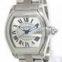 Cartier Mens Roadster Stainless Steel Silver Dial Automati