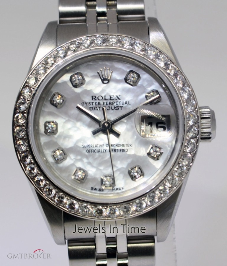 Rolex Ladies Datejust Steel 18k Gold MOP  Diamond Watch Datejust 413901