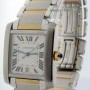 Cartier Tank Francaise 18k Gold  Steel Automatic Mens Watc