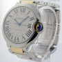 Cartier Ballon Bleu Mens 18k Gold  Steel Watch Automatic W