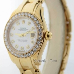 Rolex Ladies Pearlmaster 80318 18k Yellow Gold  Diamonds 80318 156009