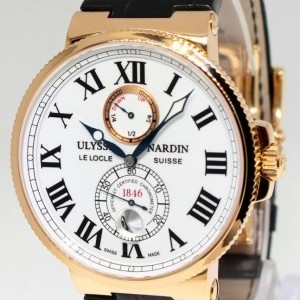 Ulysse Nardin Maxi Marine Chronometer 18k Rose Gold Mens Watch B 266-67 397849