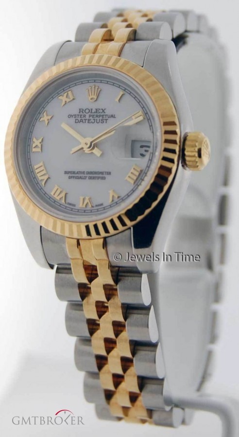 Rolex Ladies 179173 F Datejust 18k Gold  Steel Watch  Pa nessuna 155341