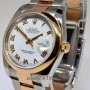 Rolex Datejust 18k Rose Gold  Steel Mens Watch BoxPapers