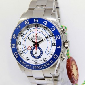 Rolex Yacht-Master II Stainless Steel Blue Ceramic Mens 116680 442341