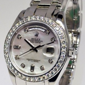 Rolex Day-Date Masterpiece Platinum  Diamond Pearlmaster 18946 449341