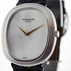 Patek Philippe Ellipse 18k White Gold Wrist Watch RARE 3589 Mothe 3589 158341