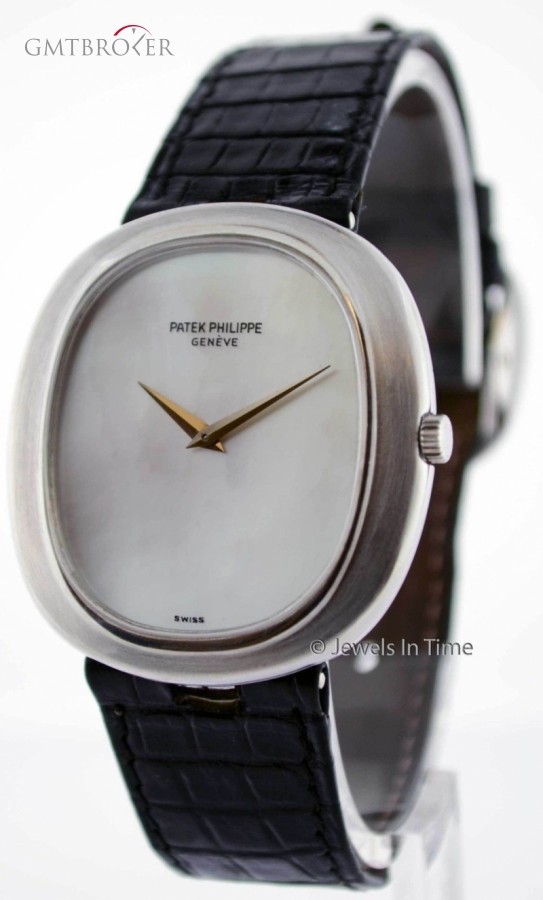 Patek Philippe Ellipse 18k White Gold Wrist Watch RARE 3589 Mothe 3589 158341