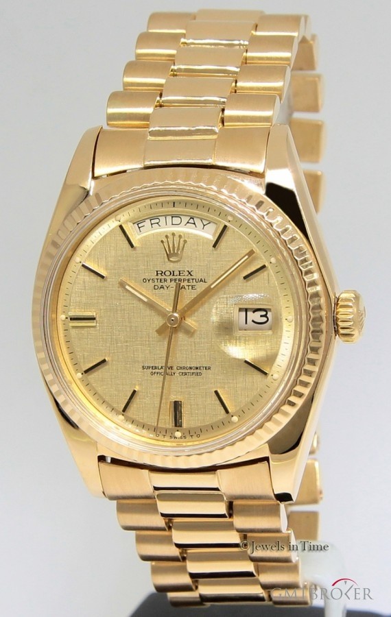 Rolex Day-Date President 18k Yellow Gold Florentine Dial 1803 319381