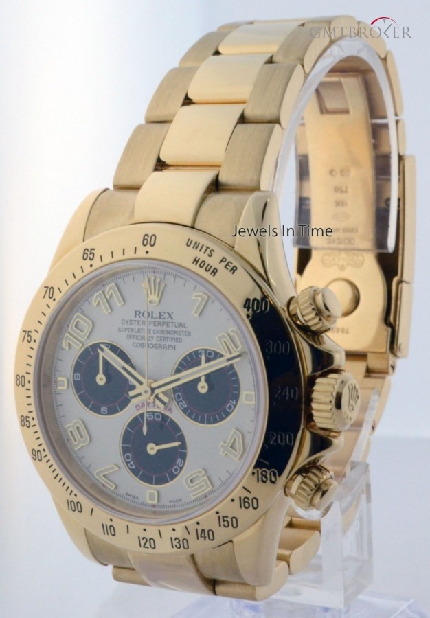 Rolex Daytona 18k Yellow Gold Panda Dial Chronograph Men 116528 158311