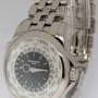 Patek Philippe World Time 18k White Gold Watch BoxPapers NEW 5130
