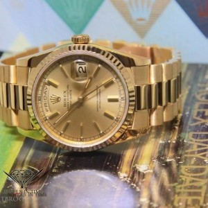 Rolex Day-Date President 18k Yellow Gold Champagne Mens 18238 432055
