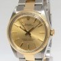 Rolex Oyster Perpetual No Date 18k Yellow Gold Stainless