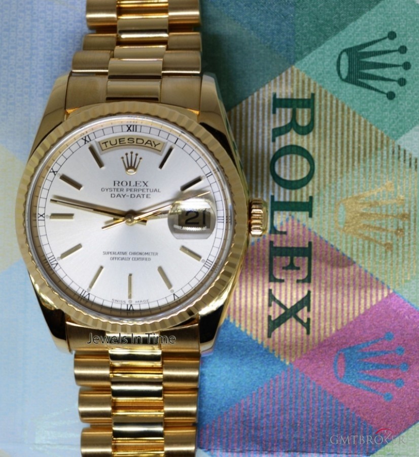 Rolex Day Date President 18k Yellow Gold Mens Watch  Box 18238 423761