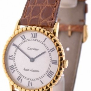 Cartier Cartier LeCoultre Vintage Windup Watch 18k Yellow nessuna 156211