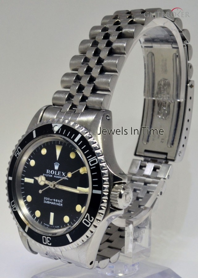 Rolex Submariner Vintage 1960s Steel Automatic Watch  Bo 5512 478615